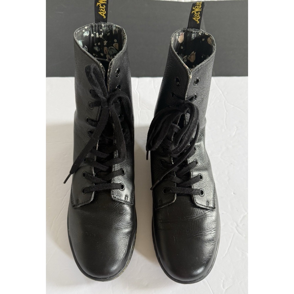 Dr. martens boots women Stratford Black Leather 9 Fold Down